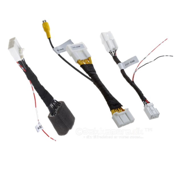 Bundle med tilslutningskabler for bakkamera til Toyota RAV4 Camry AVALON 2019+