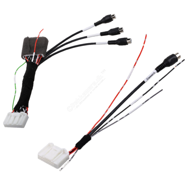 Bundle 24 pin &amp; 28 pin adapterkabel for tilslutning af bakkamera til Toyota anlg