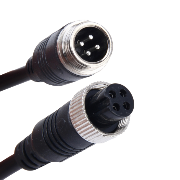 Kabel til kamera, 4PIN HAN / HUN forlngerkabel til kabelfrt kamera - 15 meter
