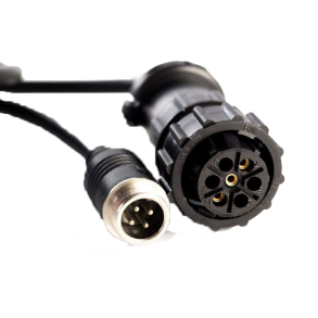 Kamera kabel til John Deere 6R command center - 7 pin stik -> 4 pin han stik med gevind